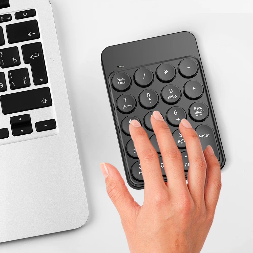 2.4G Wireless Keyboard Mini Number Keyboard Accounting Smart Keypad For PC Laptop Notebook Tablets Accounting Number Pad