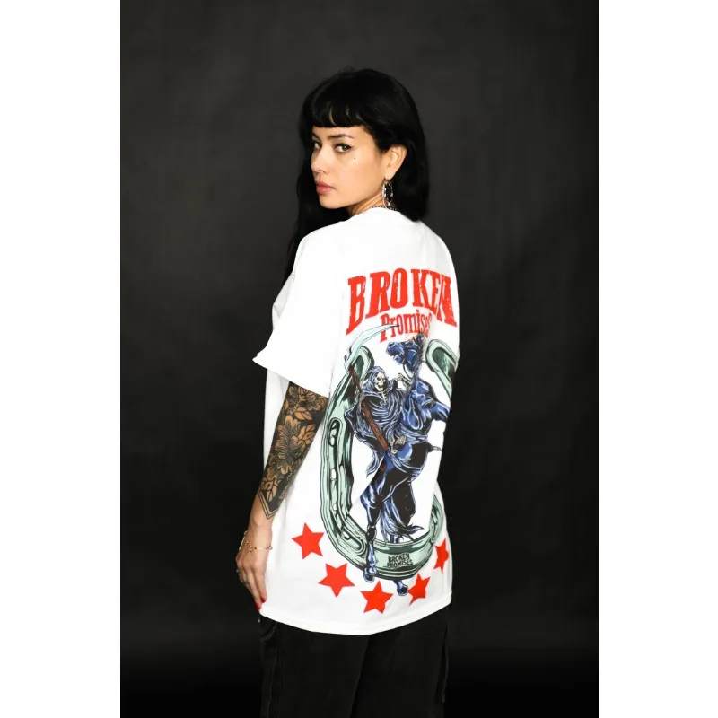 

Personality Y2k Oversized Cotton T-shirt Round Neck Short Sleeve Letter Loose Round Neck Short Sleeve T-shirt European Ladies