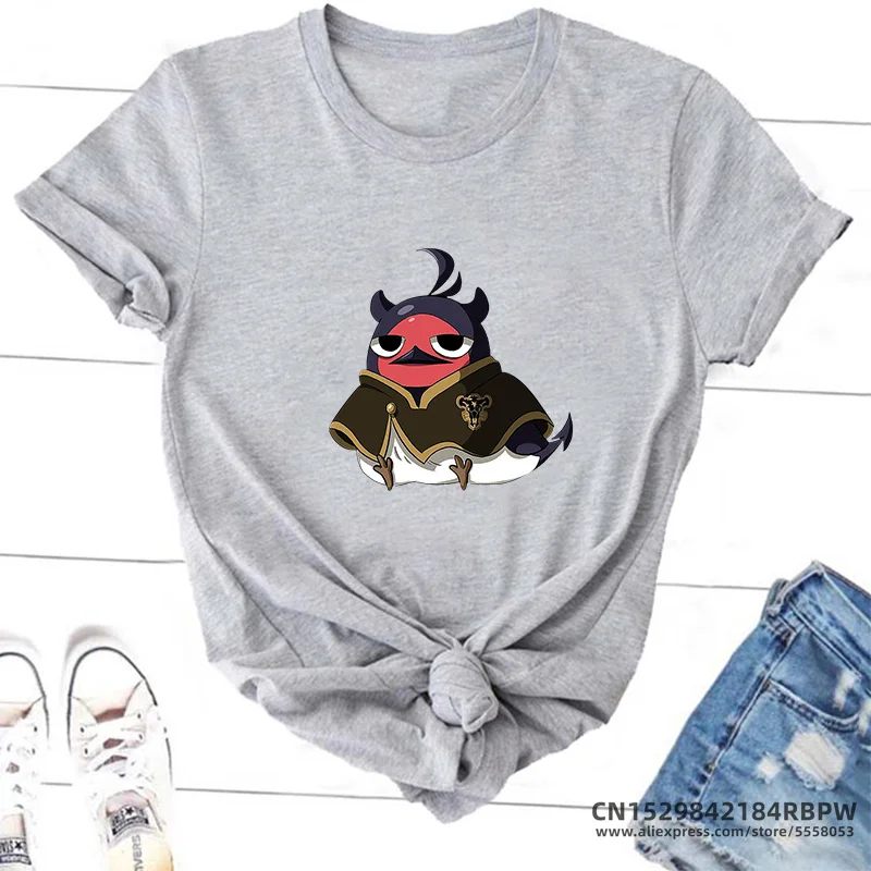 Black Clover Nero Bird T Shirts for Womens Clothing Tops High Quality Cotton T-shirts Oversize Cotton Tee Japanese Manga Tshirt