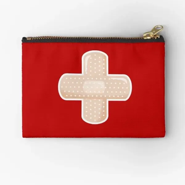 First Aid Kit Plaster Red  Zipper Pouches Pure Men Panties Packaging Pocket Coin Small Wallet Cosmetic Bag Key Underwear Women