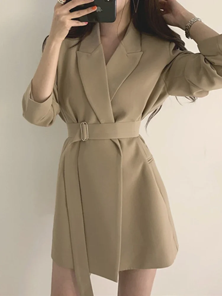 Women's Blazers New in Outer wears New in Casual Temperament High Quality Jacket Ladies Tops White Official Blazer Women