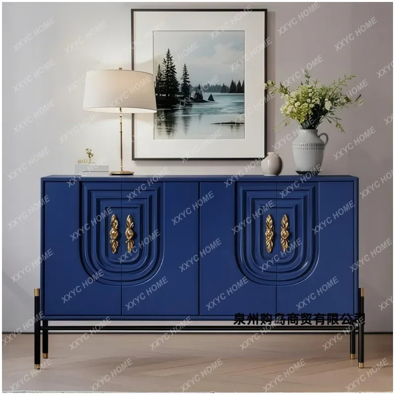 X Minimalist Art Wabi-Sabi Sideboard Storage Cabinet  Style High Gloss Paint Entryway Cabinet Modern Home Furniture