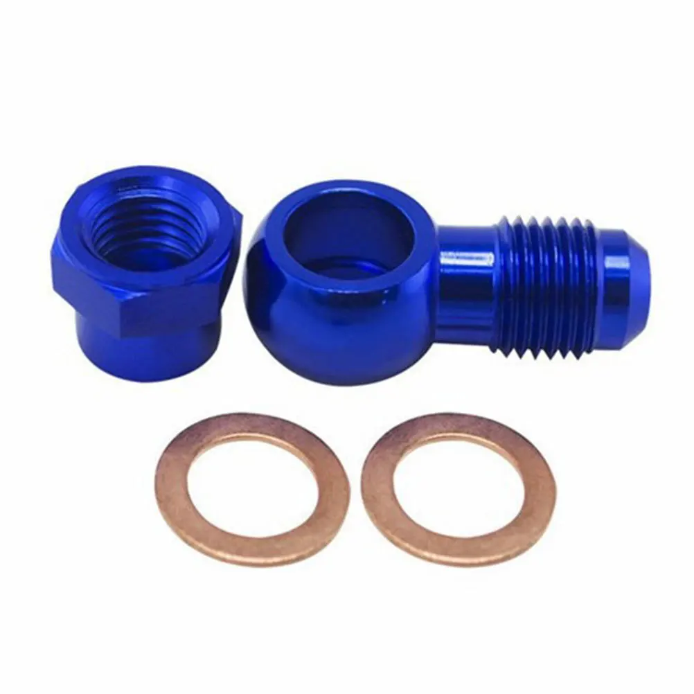 

1Set 8mm 5 16 Inch Aluminum Outlet Banjo Adapter Blue Car Fuel Pump Accessory Durable Long Lasting Outlet Banjo Adapter