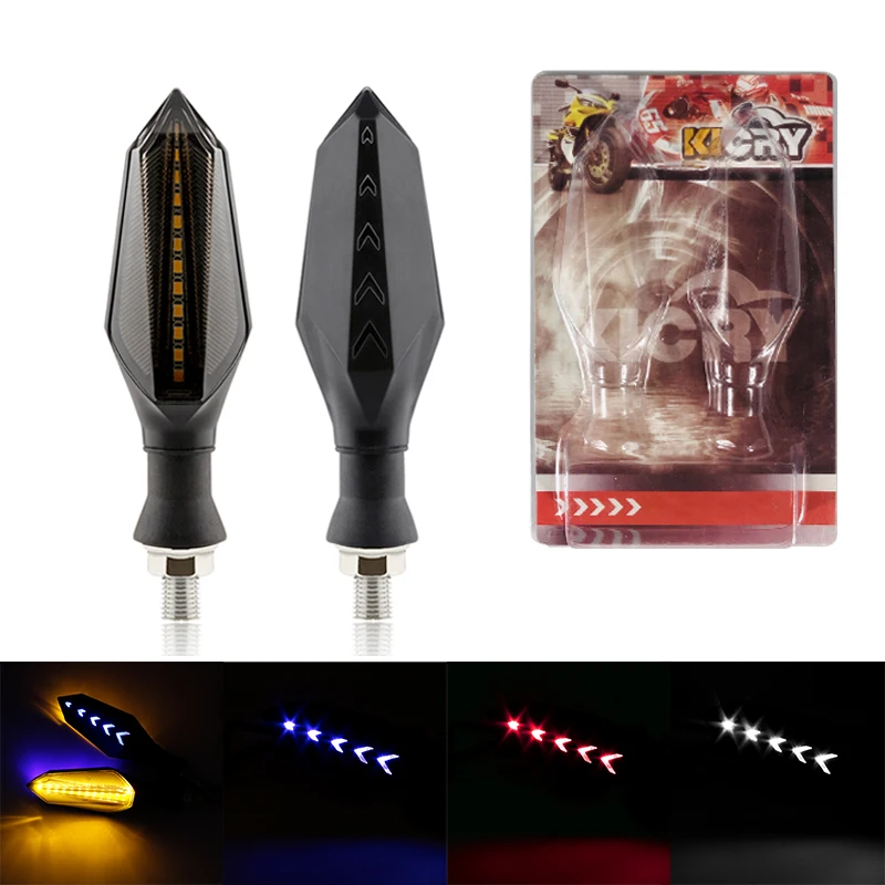 

2pcs Motorcycle Turn Signals Front Rear Motorcycle Lights Amber Light 12V Moto Signal Lights for Yamaha Motorcycle Accessories