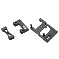 Compact 2Set Rc Car Metal Steering Servo Warehouse Fixed Mounting Bracket For Wpl B14 B24 C14 C24 B16 B36 Mn D90 D91,Black