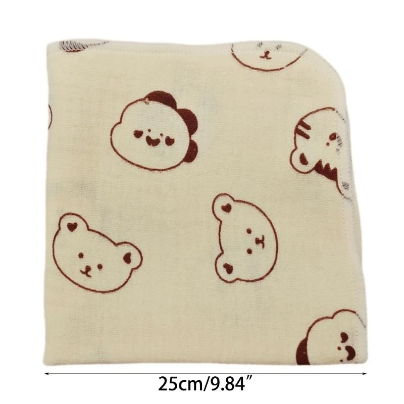 

Multifunctional Handkerchief Soft Breathable Square Towel Baby Nursing Bib Infant Saliva Towel for Feeding and Burping G2TD