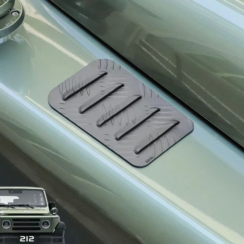 For BAIC 212 T01 2024 - 2026 Retrofit Hood Leaf Panel Grille Decoration Simulation Heat Dissipation Vent Sticker