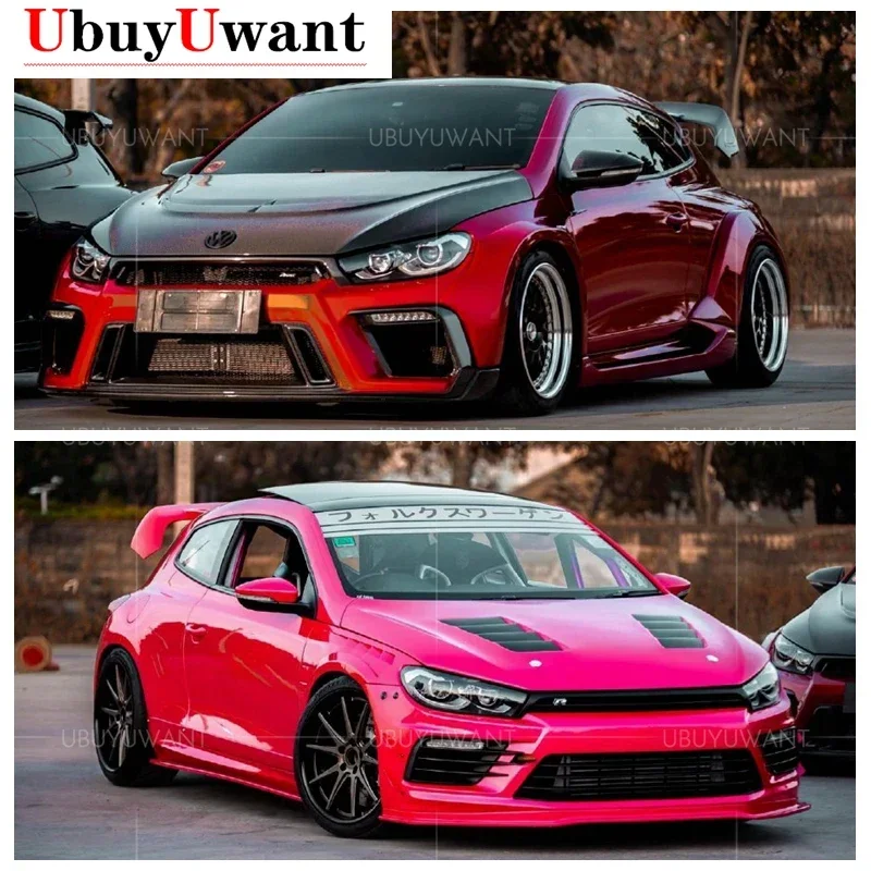 For Volkswagen Scirocco Standard Black Rear Roof Spoiler Lip Tail High Quality ABS Plastic Material 2009-2018 (And-R)