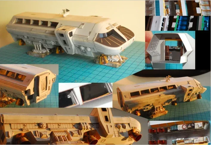 2001 SPACE ODYSSEY MOON BUS 3D Paper Model