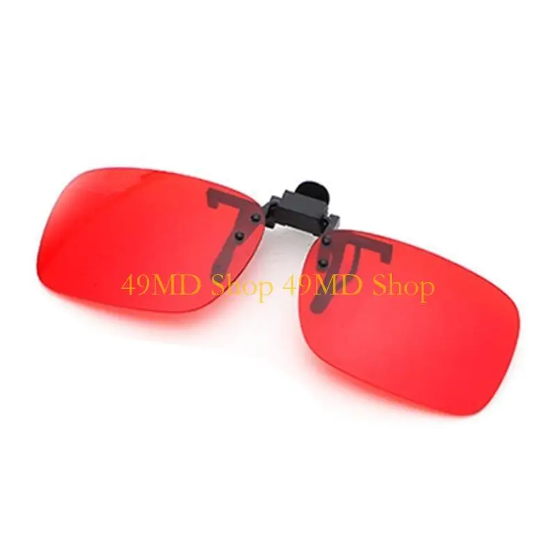49MD Kids Green Color Blindness Corrective Clip on Glasses Lens for Visions Test