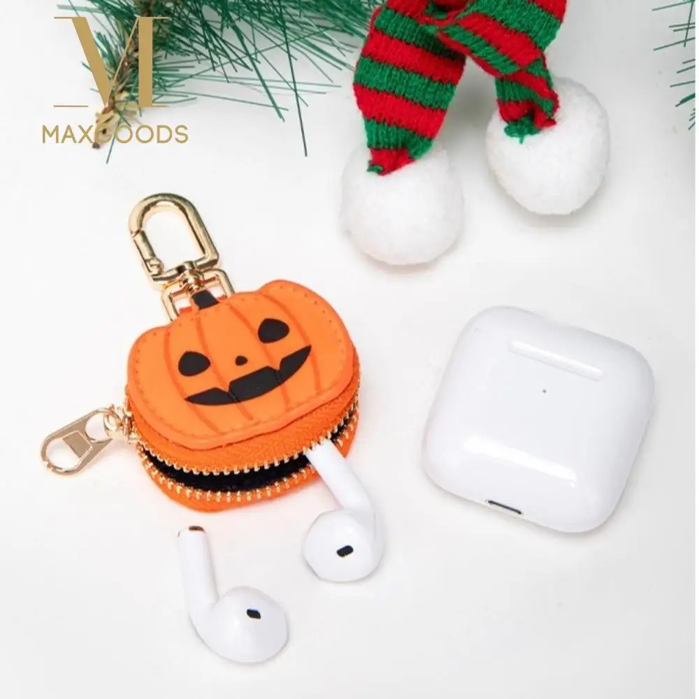 Kawaii Leather Mini Bag Pendant with Zipper Multi-purpose Coin Purse Creative Vintage Bag Keychain Birthday Gift