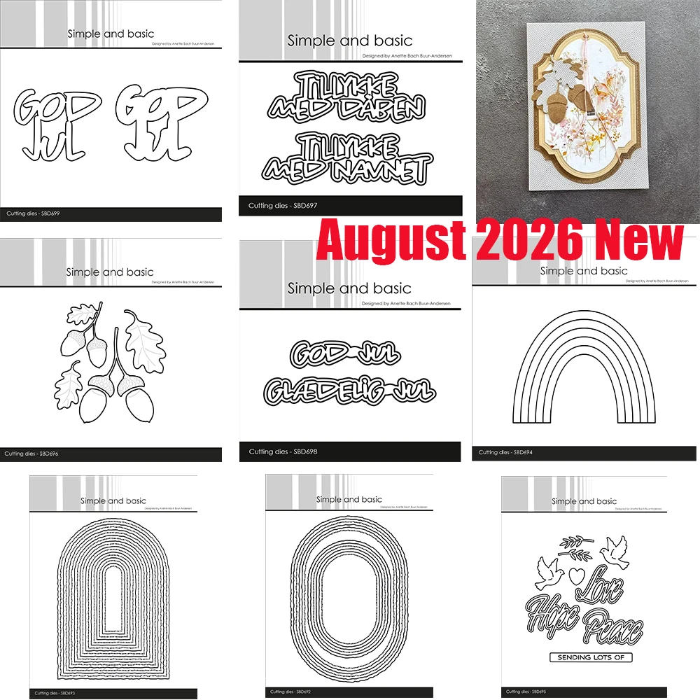 Herbst-Thema Eichelläute Metall-Stanzformen 2026 Neu Handgemachte Album-Vorlage Prägung Scrapbooking Grußkarte Geburtstag DIY