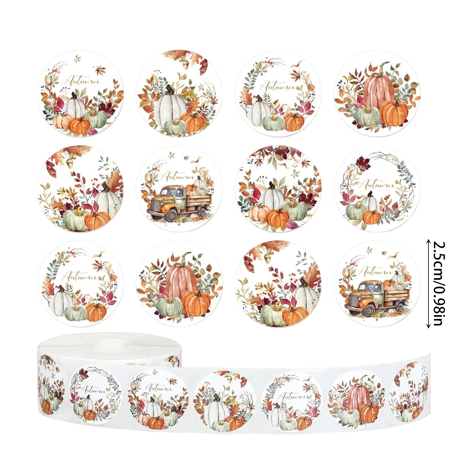 500PCS Halloween Series Stickers Cartoon Patterns Pumpkin Skull Ghost Sticker Colorful Sticker for Laptop,Luggage and Mobile