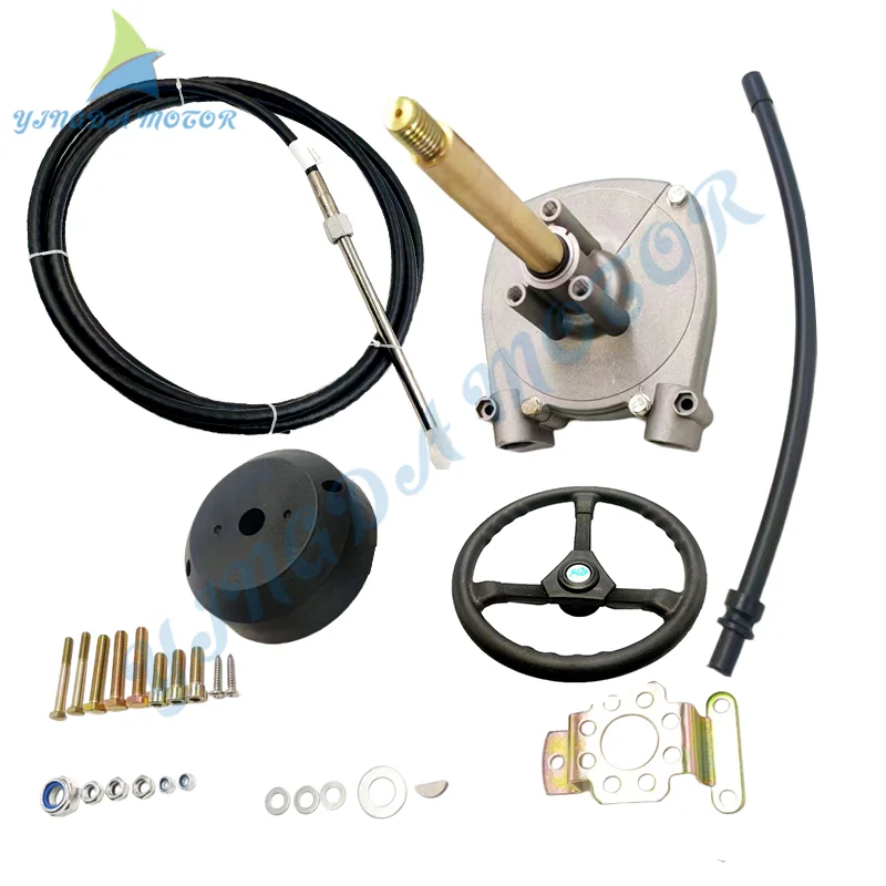 

Подвесной рулевой механизм + Трос дроссельной заслонки подвесного двигателя (8 футов-17 футов) + руль для подвесного мотора Yamaha, аксессуары для лодок YK7-C