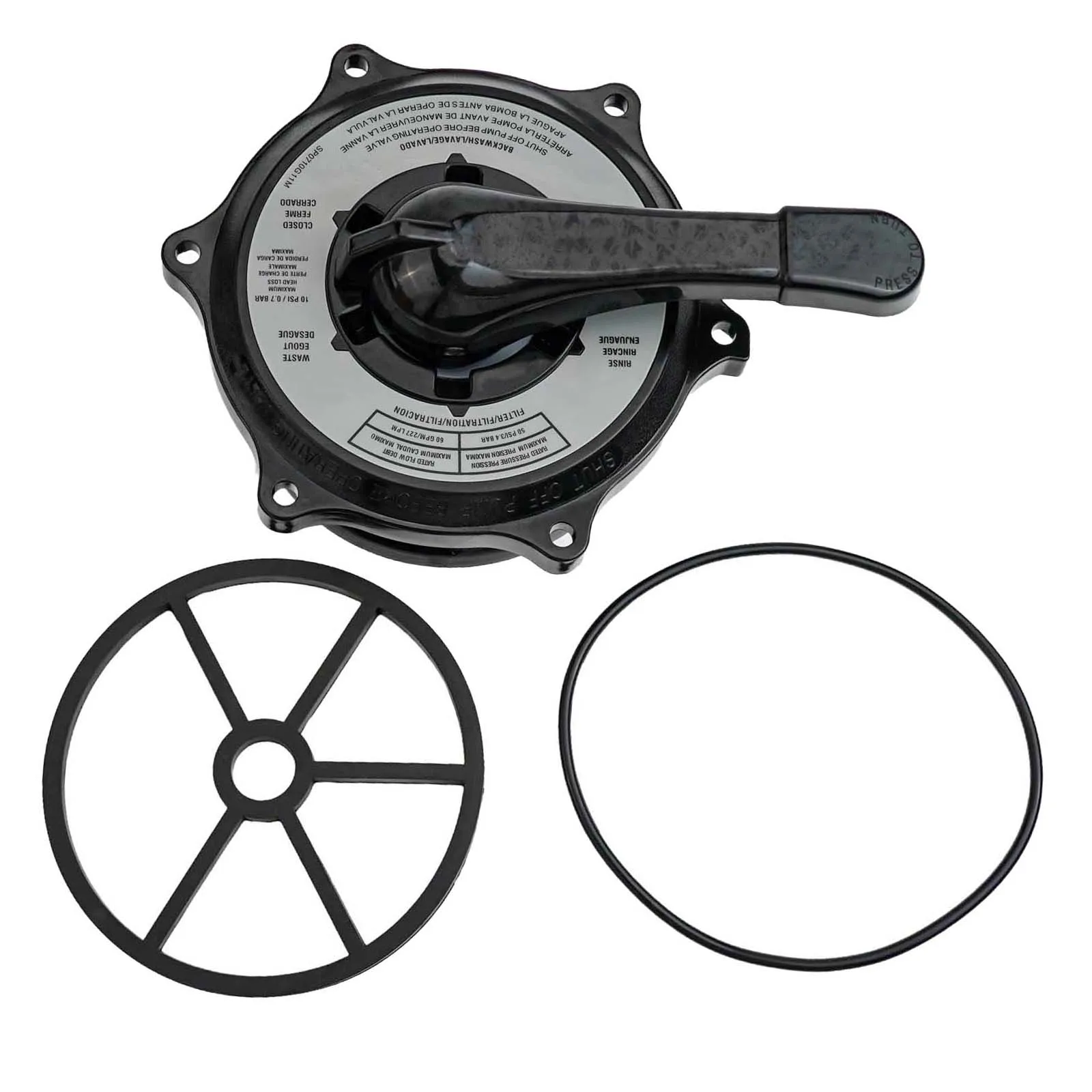 

Key Cover & Handle Assembly for Hayward SPX0710XBA17 Multiport Valves Ensures Smooth Operation of Pool Filters