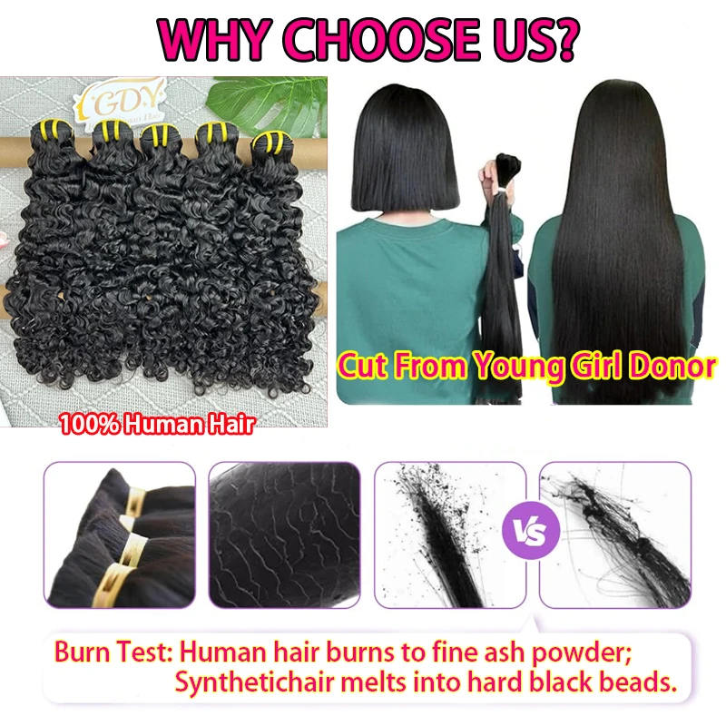 Burmese Curly Raw Virgin Hair Bundles Thick 100% Unprocessed Human Hair Extensions Vietnamese Wavy Bouncy Double Weft Full Head
