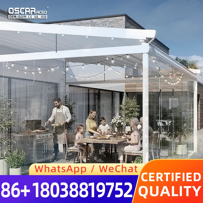 Sturdy Aluminum Frame Adjustable Louvered Pergola Innovative Weatherproof Modern Outdoor Gazebo Patio Garden Backyard Deck USA R