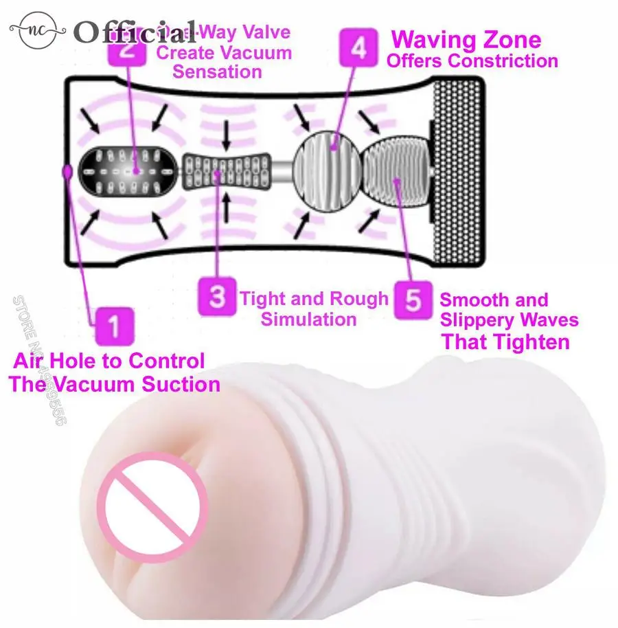 Masturbation Cup Realistic Sexy Masturbator for Men Adult Sexual Silicone Vagina Artificial Stimulate Sex Items Sextoys to Pussy