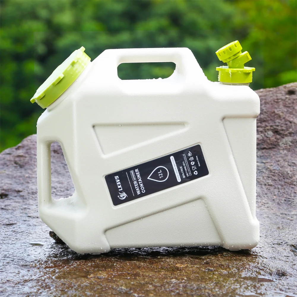 12L Water Jug with Spigot Water Container Emergency Water Storage for Outdoor Hiking Camping Home Use