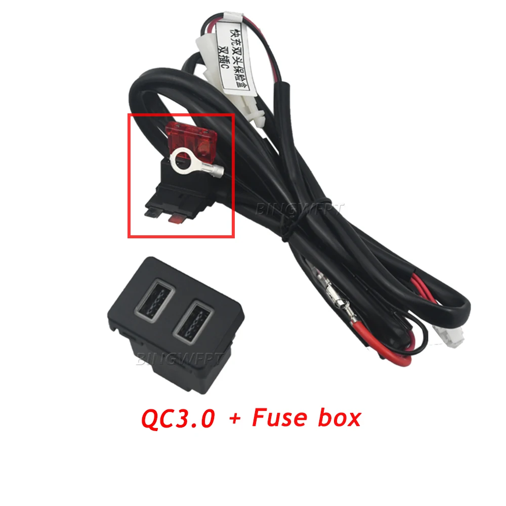 

Для Ford Transit Classic 2009-2016: Сменная USB-панель для зарядки в салоне автомобиля, двойное USB-гнездо QC3.0 для быстрой зарядки