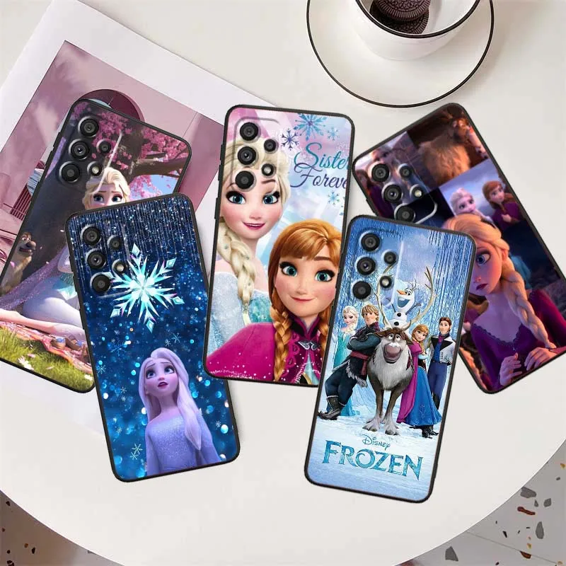 

Disney Frozen Anime For Samsung A42 A41 A35 A34 A33 A32 A25 A24 A23 A21s A04 A03 Note 20 Ultra 5G Black Phone Case
