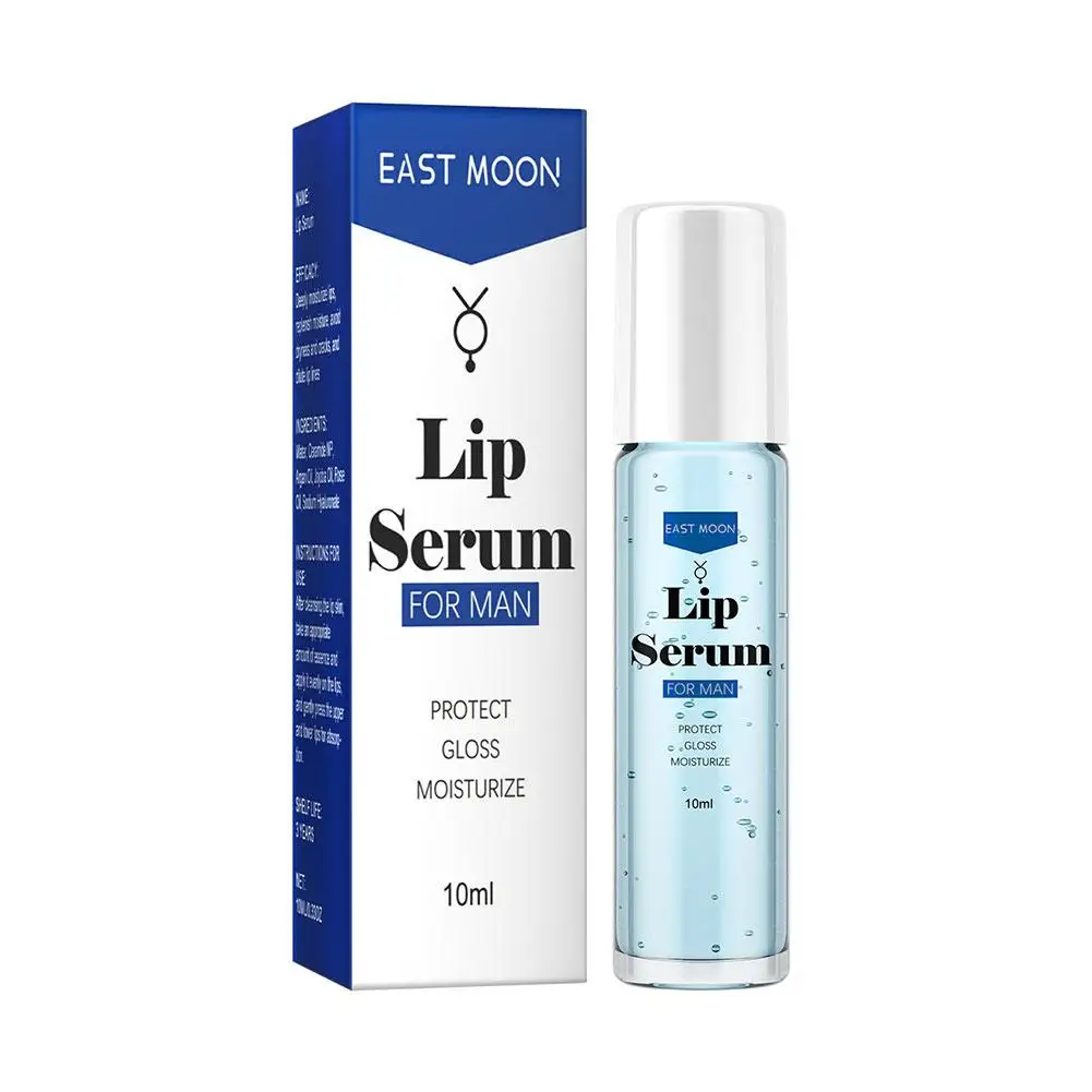 Lip Serum For Men Moisturize Dilute Lip Lines Prevent Dry Cracked Dead Skin Plump And Moisturize Lip care For Men 10ml