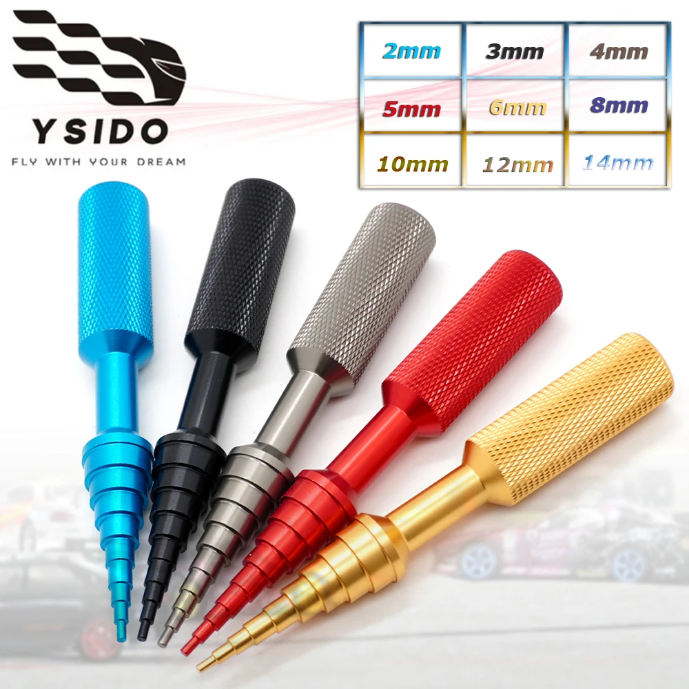 

YSIDO 112mm/4.41in Ball Bearing Removal Disassemblers Tool 2-14mm Puller Remover Non-slip Repair Tools for RC Car Model Parts