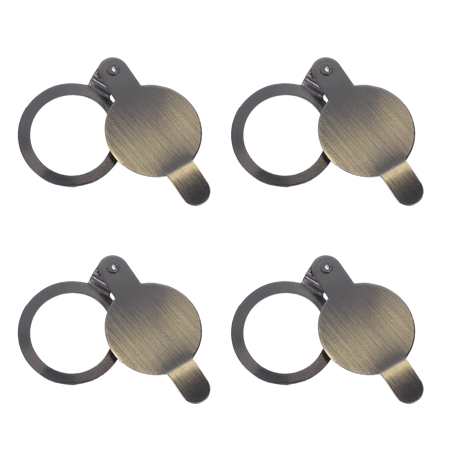 

4pcs Eye Back Cover Anti-peeping Door Viewer Copper Peephole Covers Home Office Peephole Security Cover Security