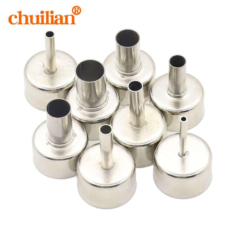 

8pcs/lot 22mm Universal Nozzle Soldering station Hot Air Stations Gun Nozzles for 858D/858D+/8586/8858 Welding Nozzles