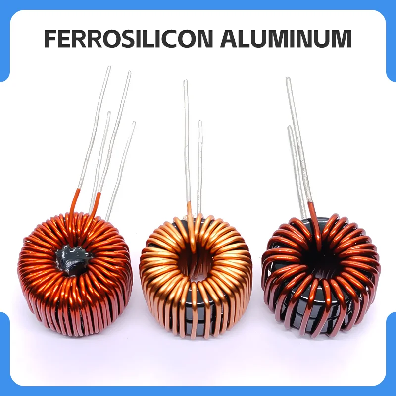 Double magnetic ring inductor 068125 Sendust Toroidal Inductor Vertical 120uH 200uH 300uH
