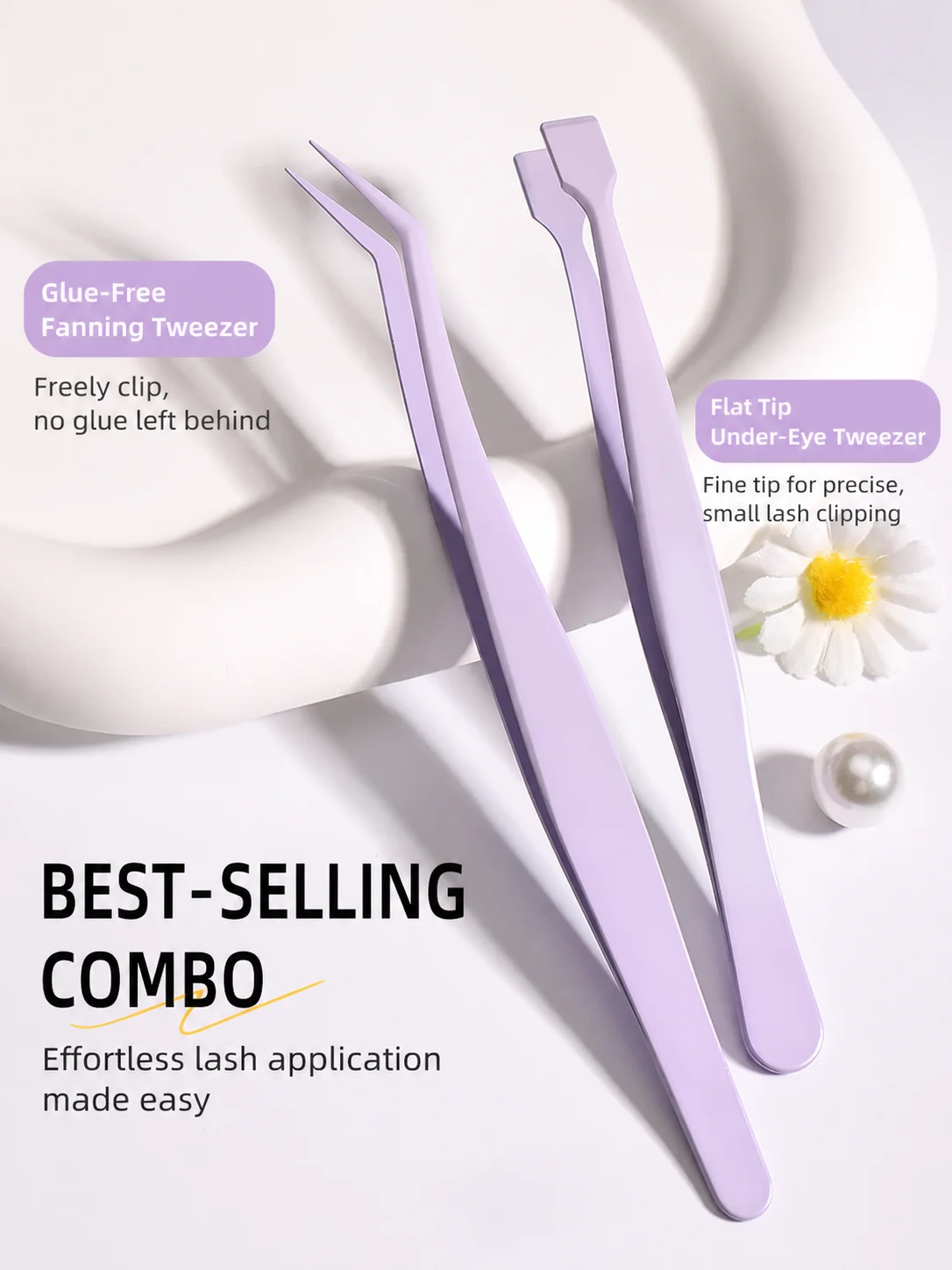 2 Pinzas para Pestañas Antiest - Lash Extension Tweezers reseña y precio