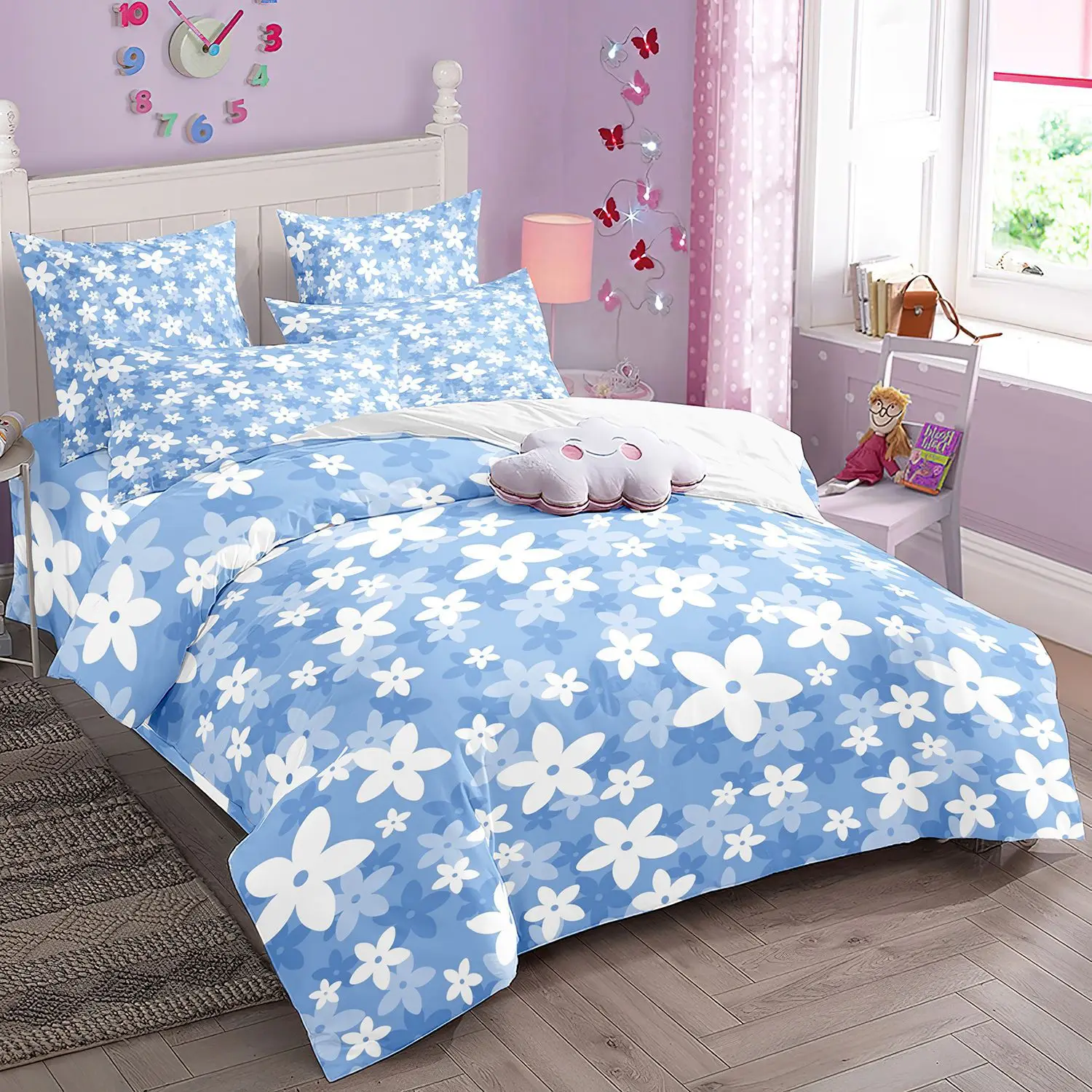 2/3pcs bedding set Digital Print Comfortable Duvet Cover for Home Bedroom Decoration, 1 Duvet Cover and 2pillowcase with Zippers