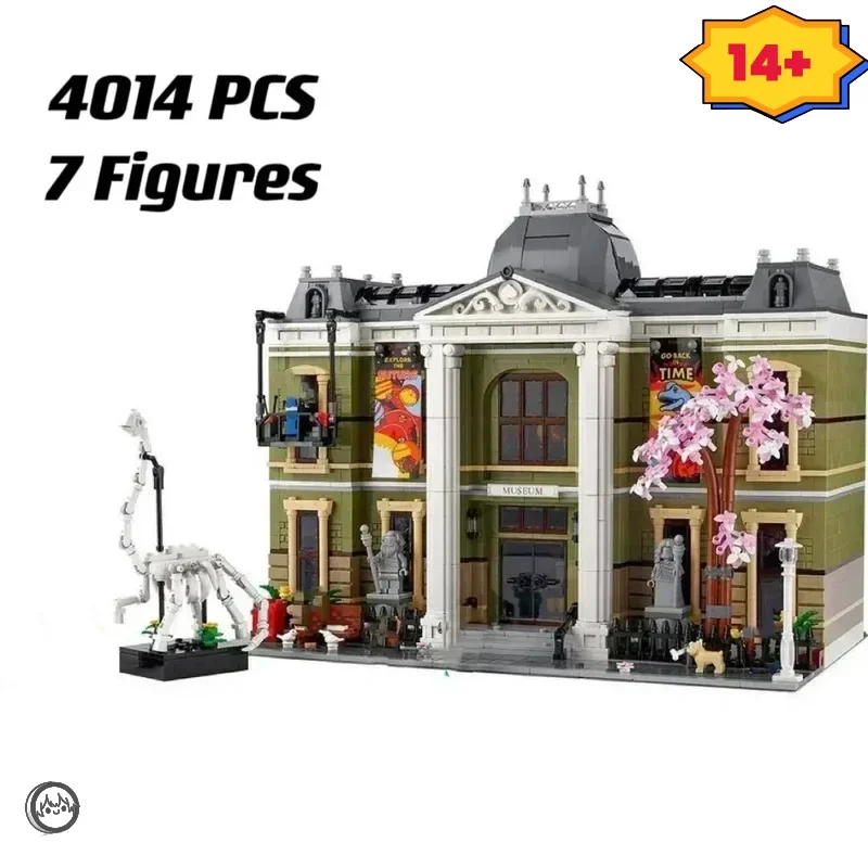 

2025 new Icons Natural History Museum Biggest Modular Building Set Architecture Street View Building Blocks Toy Kids Gifts