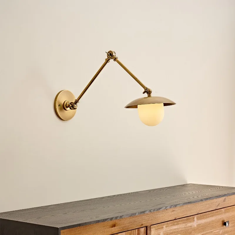 Used adjustable wall lamp, study ambient wall lamp, homestay bedroom bedside lamp, living room hallway decoration