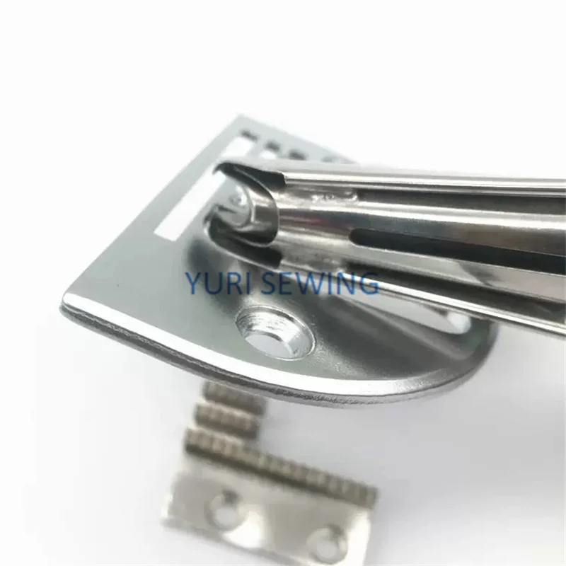 A10 folder with teeth and needle plate for thin fabric,cloth strips,pulling hemming lock stitch industrial sewing machine parts