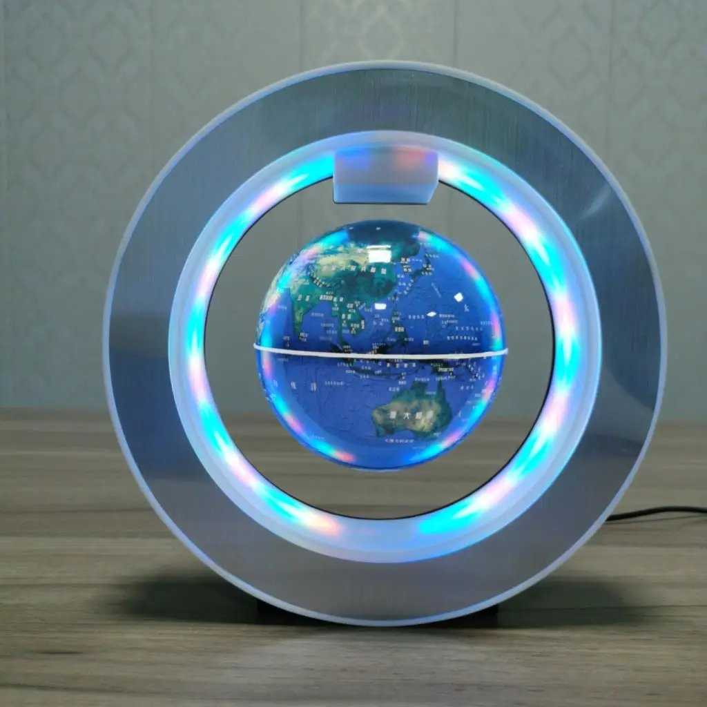 Magnetic Levitation HD Globe Office Ornament Home Decoration Rotation Luminous