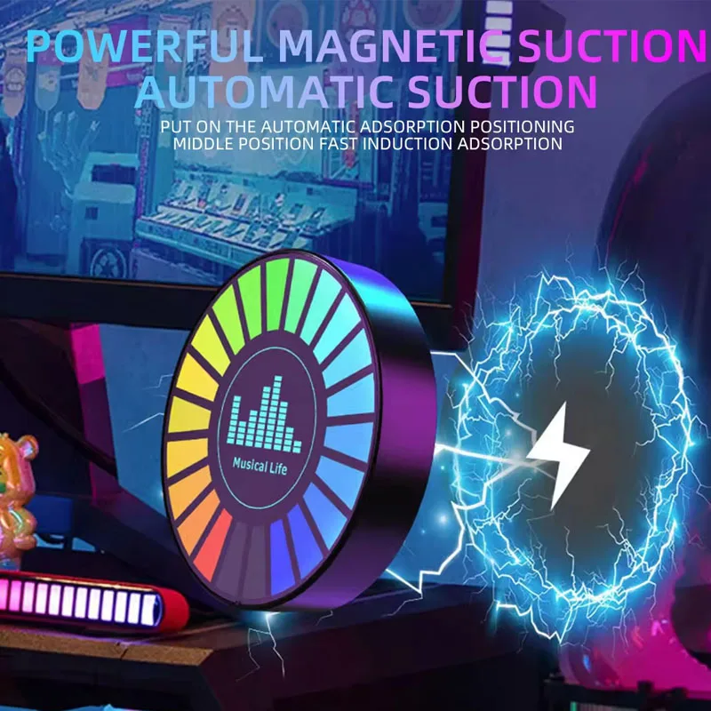 RGB Car Perfume Music Rhythm Sync Pickup Lamp Aroma Diffuser Auto Interior Rgb Ambient Lighting Car Aromatherapy Light