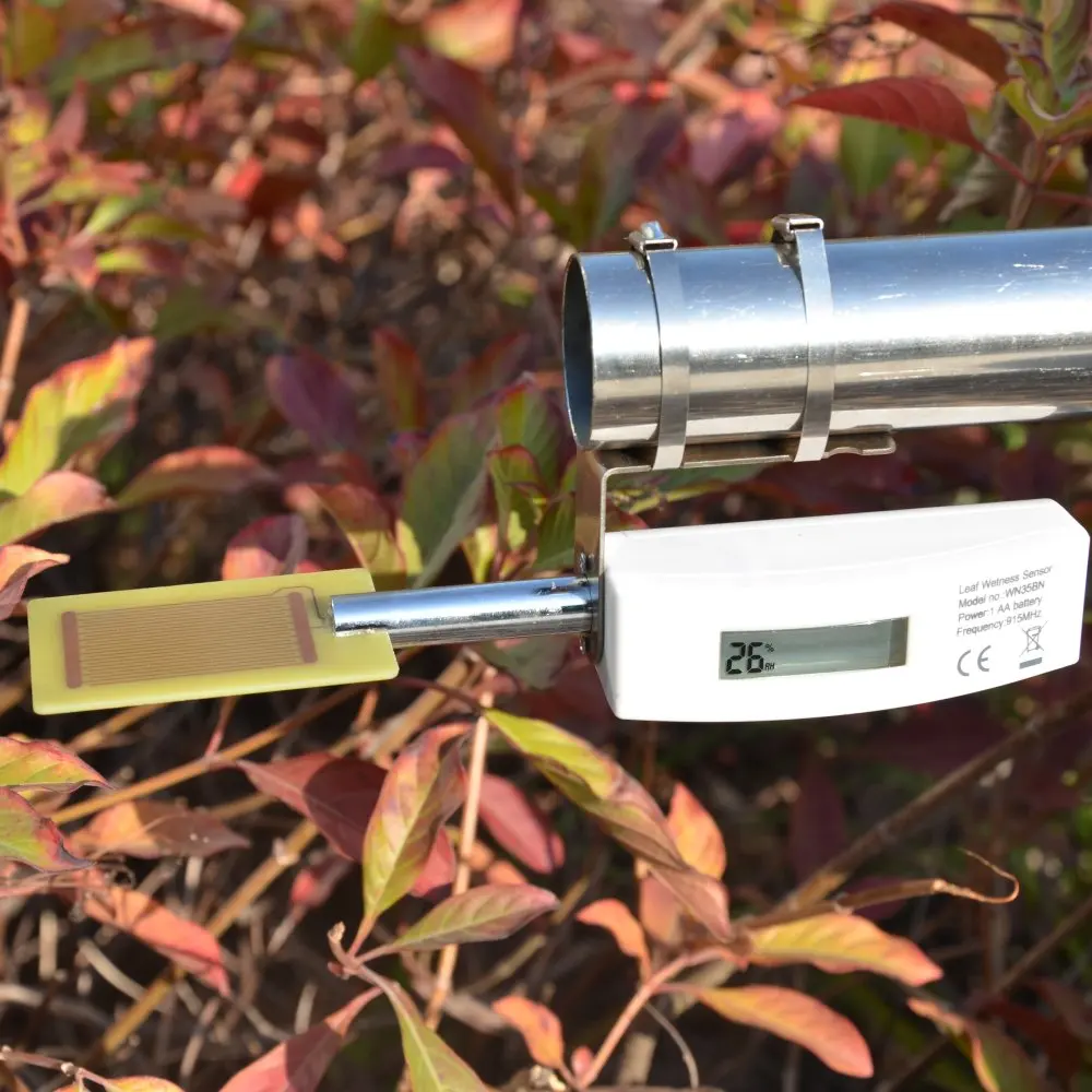 Ecowitt WN35 Leaf Surface Moisture on Foliage Sensor with LCD Display, Leaf Wetness Sensor, Up to 8-channel Supported