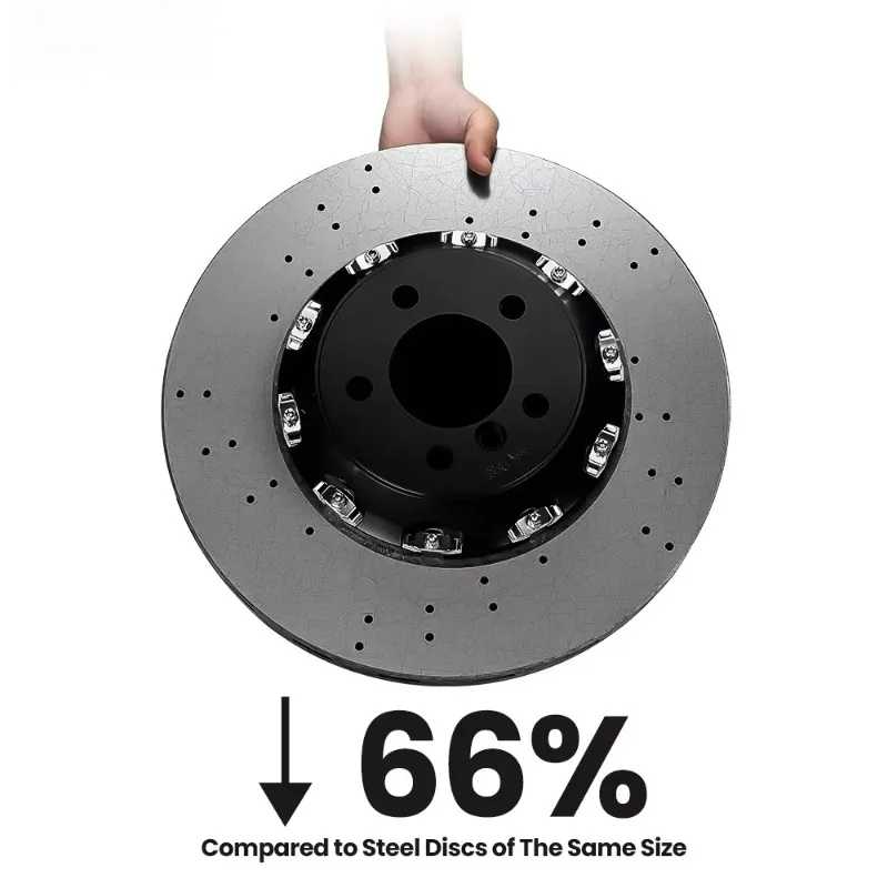 Carbon‑Ceramic Composite Brake Rotor Disc, 355mm Fit for 18‑Inch & Larger Rims High‑Performance Auto Brake Parts