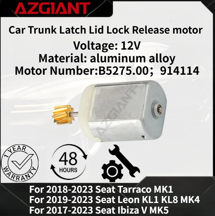 

For 2018-2023 Seat Tarraco MK1/Leon KL1 KL8 MK4 2019-2023/Ibiza V MK5 Car Trunk Latch Lid Lock Release motor New high-quality