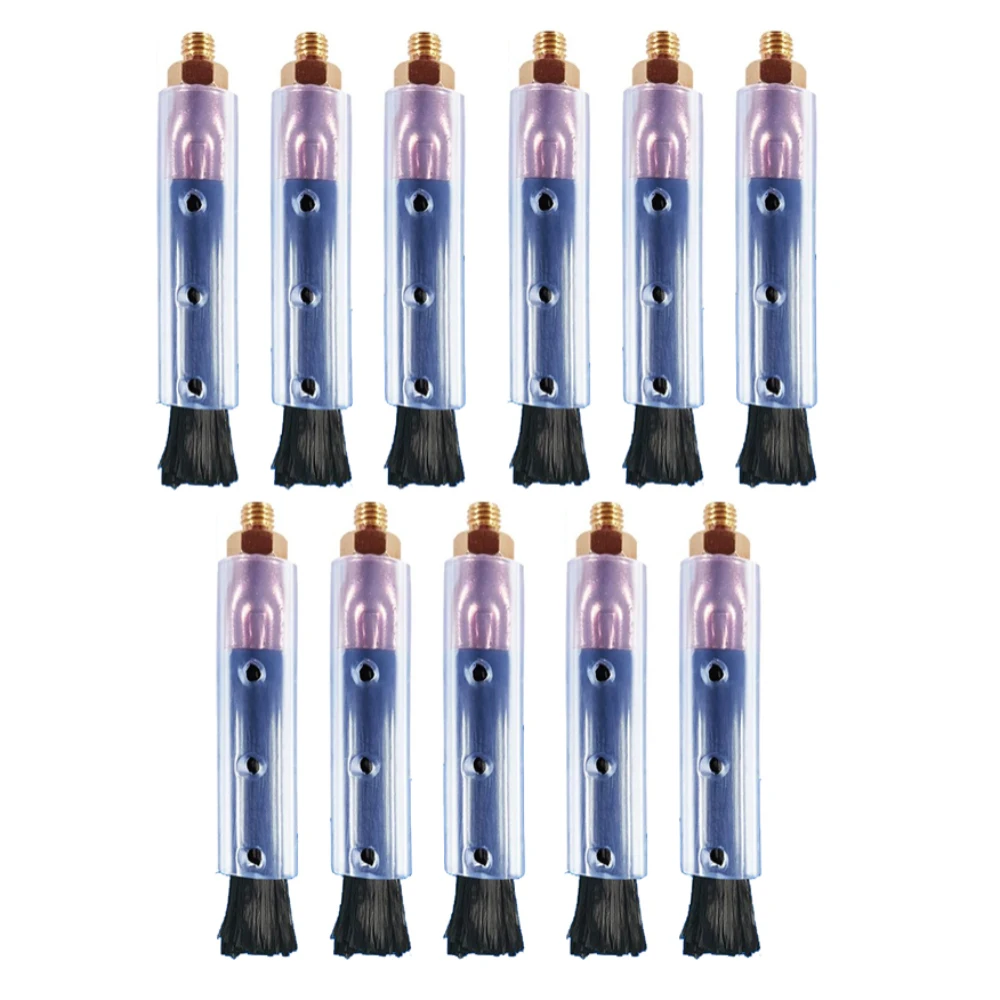11PCS/Set Weld Cleaning Machine Brush Head with Silicone Sleeve – M6/M8 Thread Optional