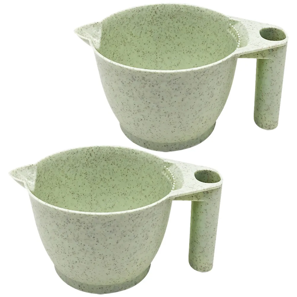 

2Pcs Hair Coloring Mixing Bowl Sturdy PP Material Wear Resistant Tint Bowl for Highlights Blonde Brilliance Powder Hair Dye