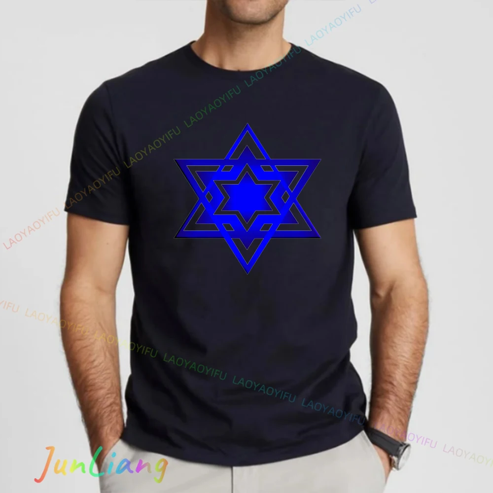 سليمان ختم الأصلي تي شيرت رجالي نجمة داود 100% القطن للجنسين Y2k ملابس ملابس للرجال Harajuku القوطي قميص تي شيرت