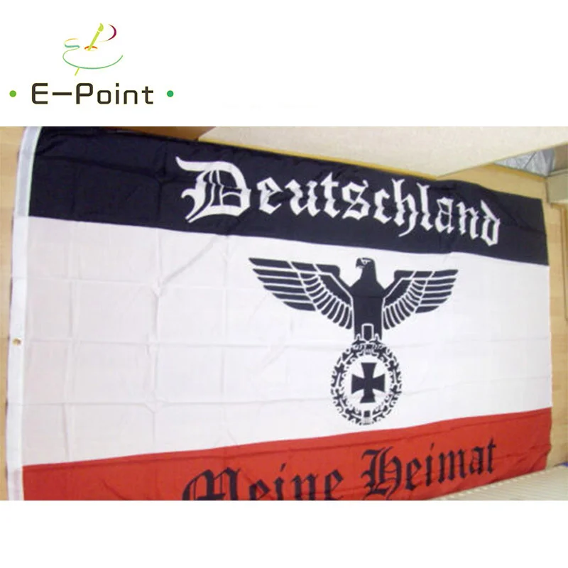 Flagge Deutsches Reich Deutschland Mein Heimat Reichsadler Große Weihnachtsdekorationen in der Größe 150 x 250 cm für Zuhause