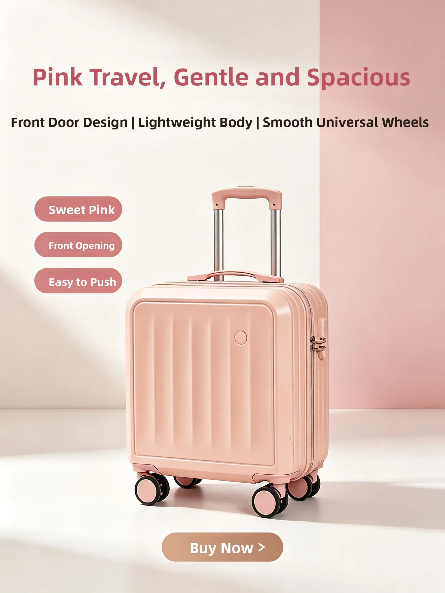 luggage-carry-on-suitcase-spring-air-travel-small-rolling-bag-handbag-pc-abs-material-single-rod-no-lock-detachable-handle