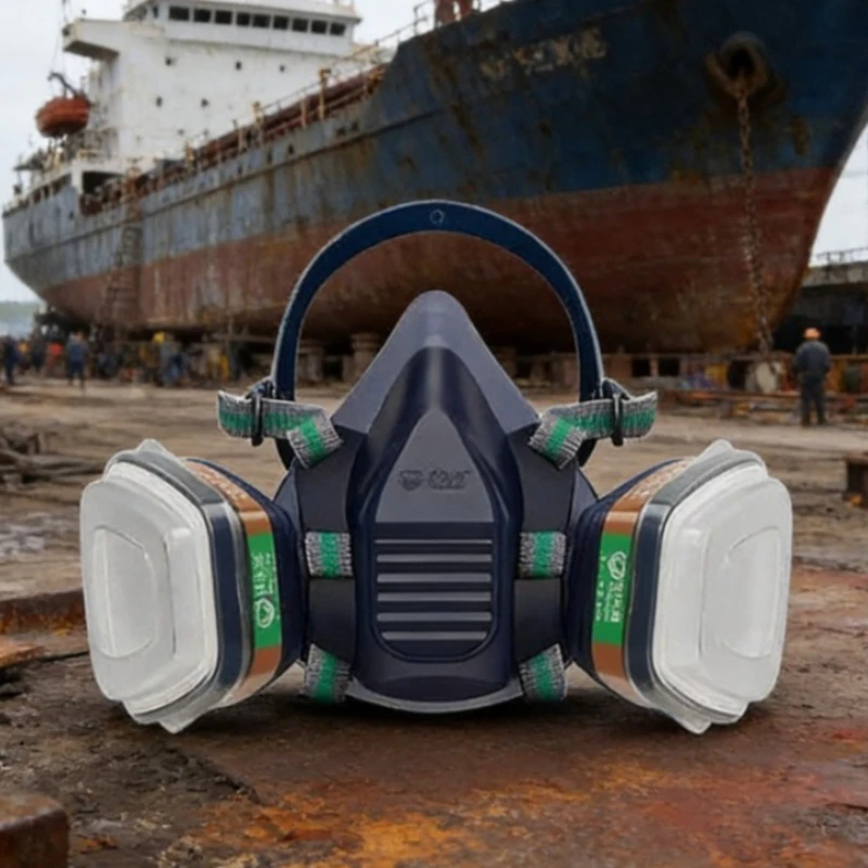 

1 шт., специально для покраски распылением противогазов, лабораторная защитная маска для токсичных газов, сероводорода, защитный чехол для пестицидов