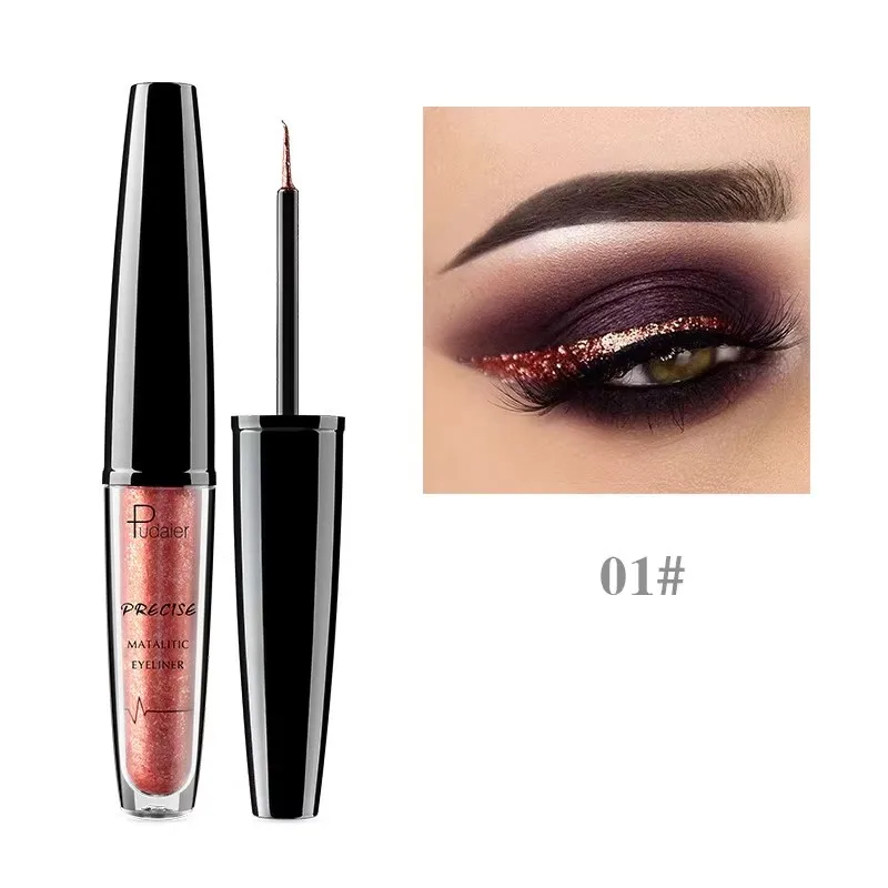 อายไลเนอร์ชนิดน้ํา 16 สีกันน้ําและกันเหงื่ออายไลเนอร์ติดทนนาน Quick-drying Non-smudge Eyeliner Eye Makeup