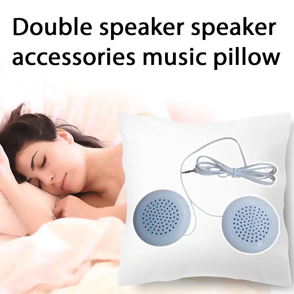 

Pillow Speaker, 3.5mm DIY Portable Mini Speaker Stereo Speakers With 2 Stereo Sound HiFi Speakers For MP3 Phone Portable CD