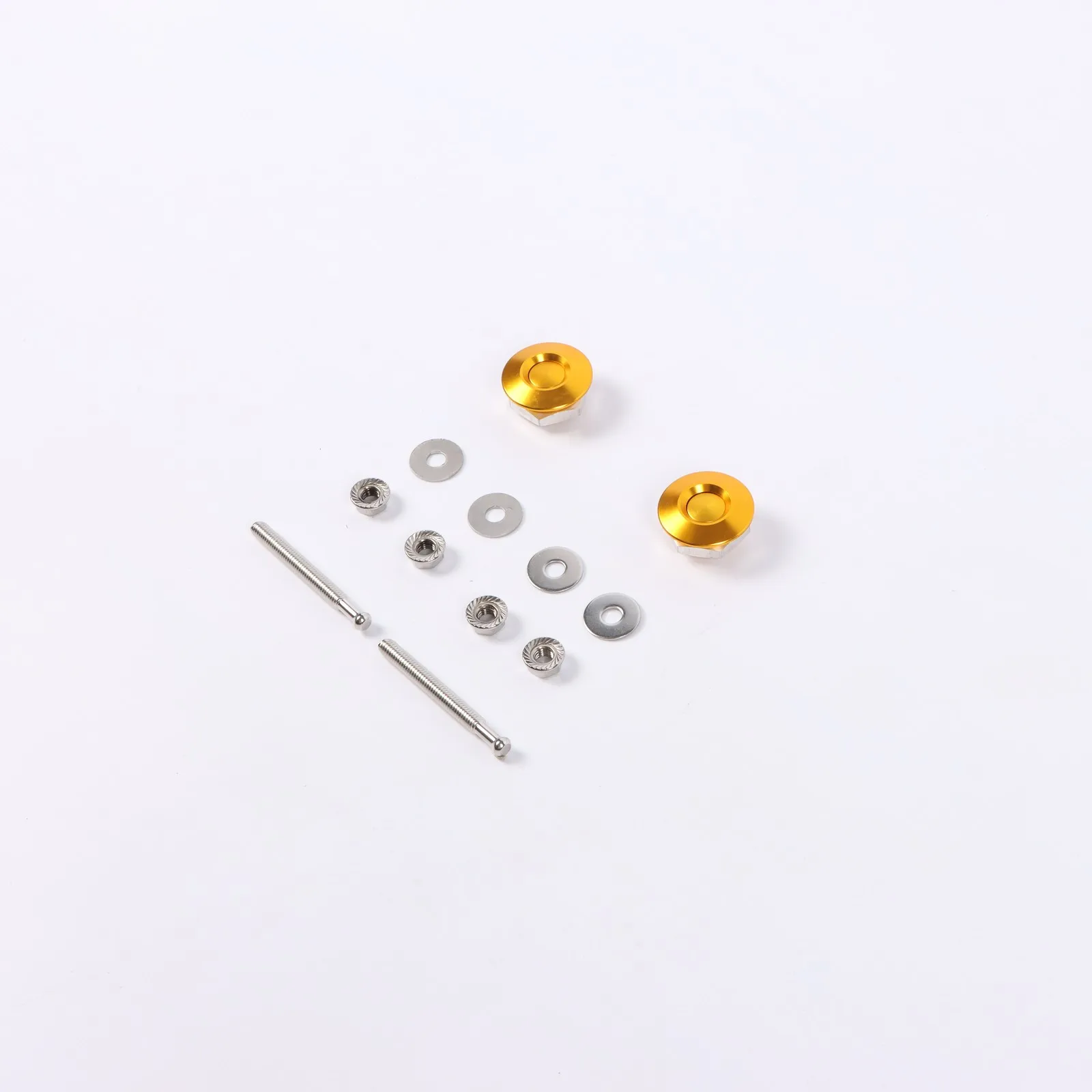 

Universal Push Button Quick Release Hood Pins Bonnet Lock Clip Latch FOR Any Vehicle Gold