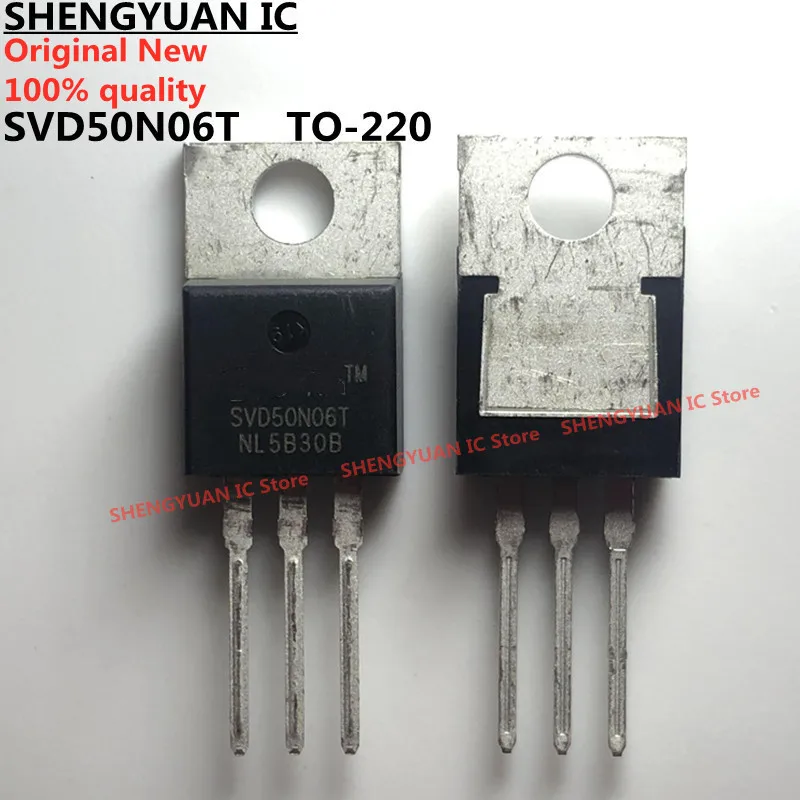 10 unids/lote SVD50N06T SVD50N06 50N06 SVD540T SVD540 TO-220 n-channel Power MOSFET 100% nuevo importado original 100% calidad